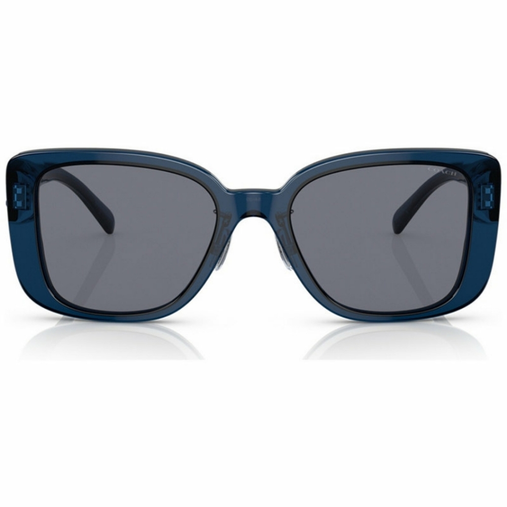 Women's Coach transparent blue sunglasses